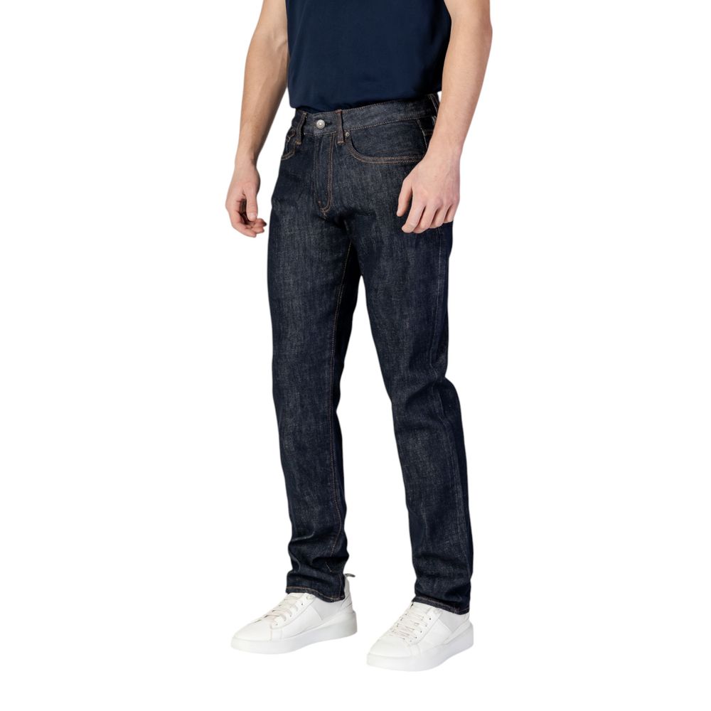 Armani Exchange Blue Polyester Skinny Jeans Armani Exchange