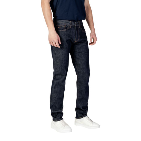 Armani Exchange Blue Polyester Skinny Jeans Armani Exchange