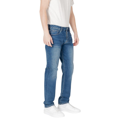 Armani Exchange Blue Cotton Skinny Jeans Armani Exchange
