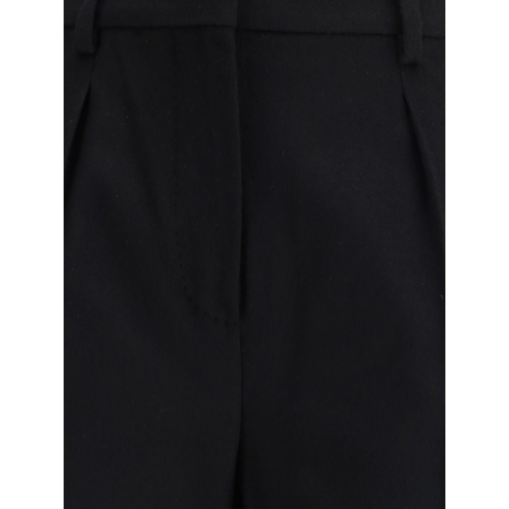Max Mara Black Camel Hair  Casual Pants Max Mara