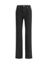 Saint Laurent Black Cotton Straight-Leg Jeans Saint Laurent