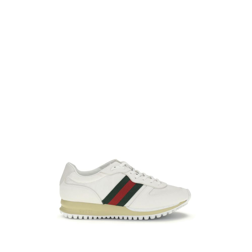 Gucci White Polyamide Athletic Sneakers Gucci