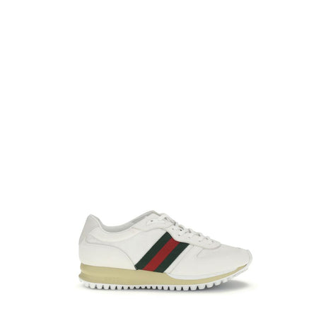 Gucci White Polyamide Athletic Sneakers Gucci