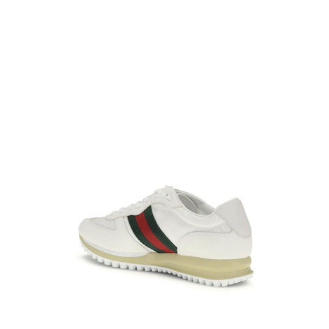 Gucci White Polyamide Athletic Sneakers Gucci