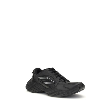 Balenciaga Black Calf Leather Bos Taurus Athletic Sneakers Balenciaga