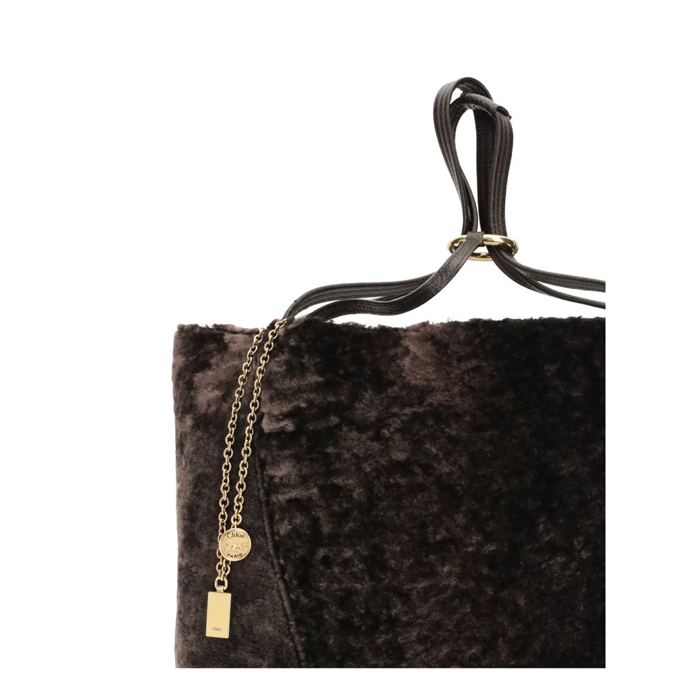 Chloé Brown Fur Shoulder Bag Chloé