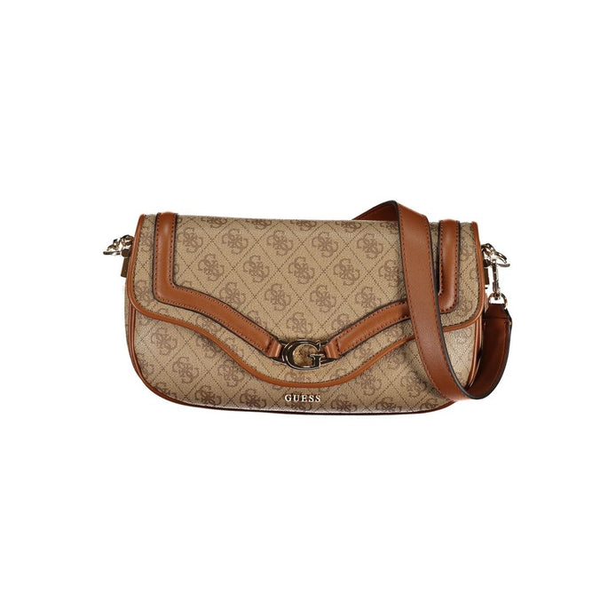 Guess Jeans Beige Polyurethane Women's Handbag Guess Jeans