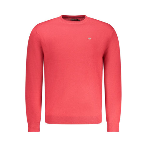 Napapijri Red Merino Wool Men Sweater Napapijri