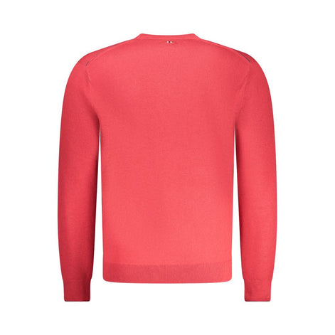 Napapijri Red Merino Wool Men Sweater Napapijri