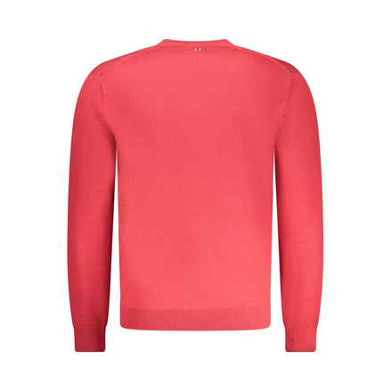 Napapijri Red Merino Wool Men Sweater Napapijri