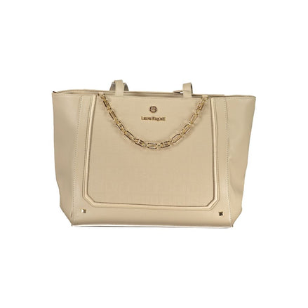 Laura Biagiotti Beige PVC Women Handbag Laura Biagiotti