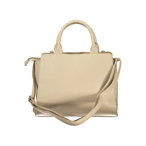 Laura Biagiotti Beige PVC Women Handbag Laura Biagiotti