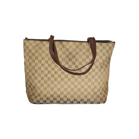 Laura Biagiotti Beige Polyester Women Handbag Laura Biagiotti