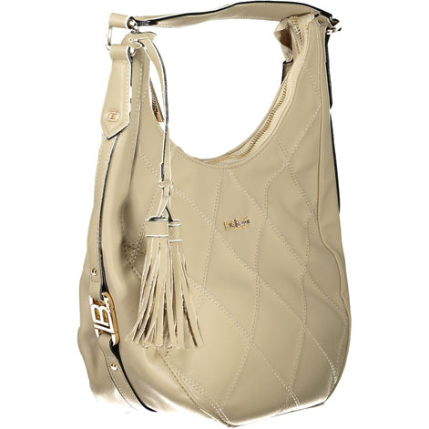 Laura Biagiotti Beige PVC Women Handbag Laura Biagiotti