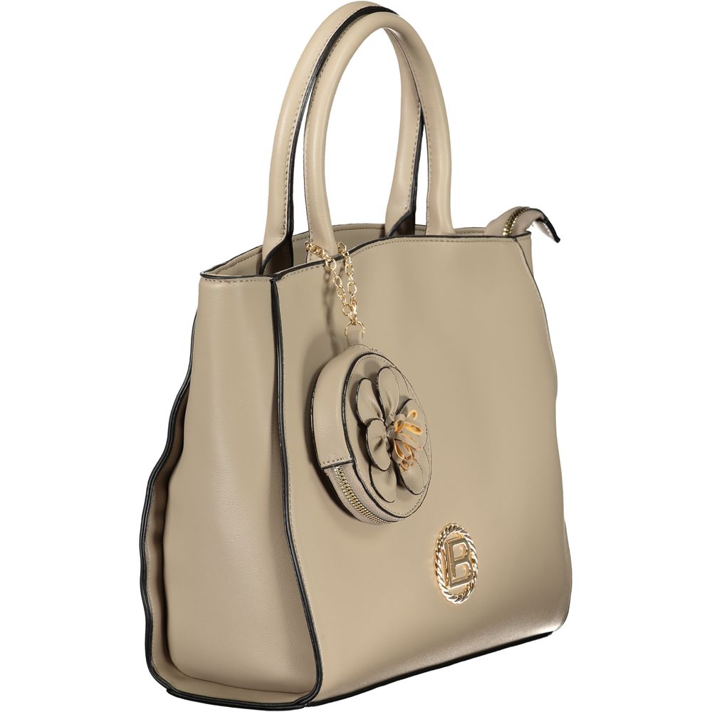 Laura Biagiotti Beige PVC Women Handbag Laura Biagiotti