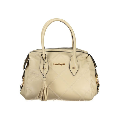 Laura Biagiotti Beige PVC Women Handbag Laura Biagiotti