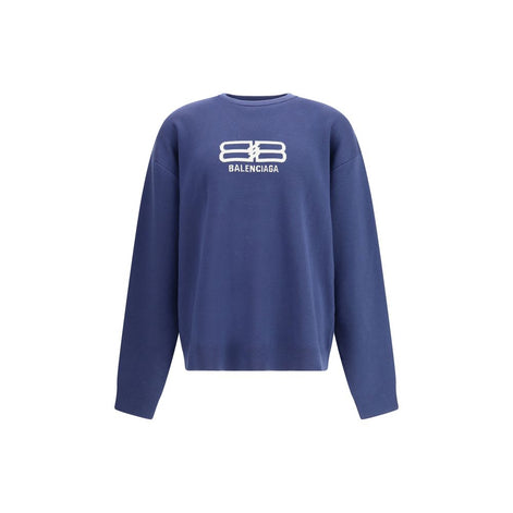Balenciaga Blue Wool Sweatshirt Balenciaga