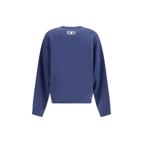 Balenciaga Blue Wool Sweatshirt Balenciaga