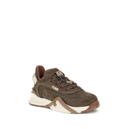 Fendi Brown Rubber Athletic Sneakers Fendi