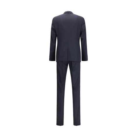 Prada Blue Fleece Wool Two-Piece Suit Prada