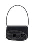 Diesel Black Calf Leather Bos Taurus Shoulder Bag Diesel
