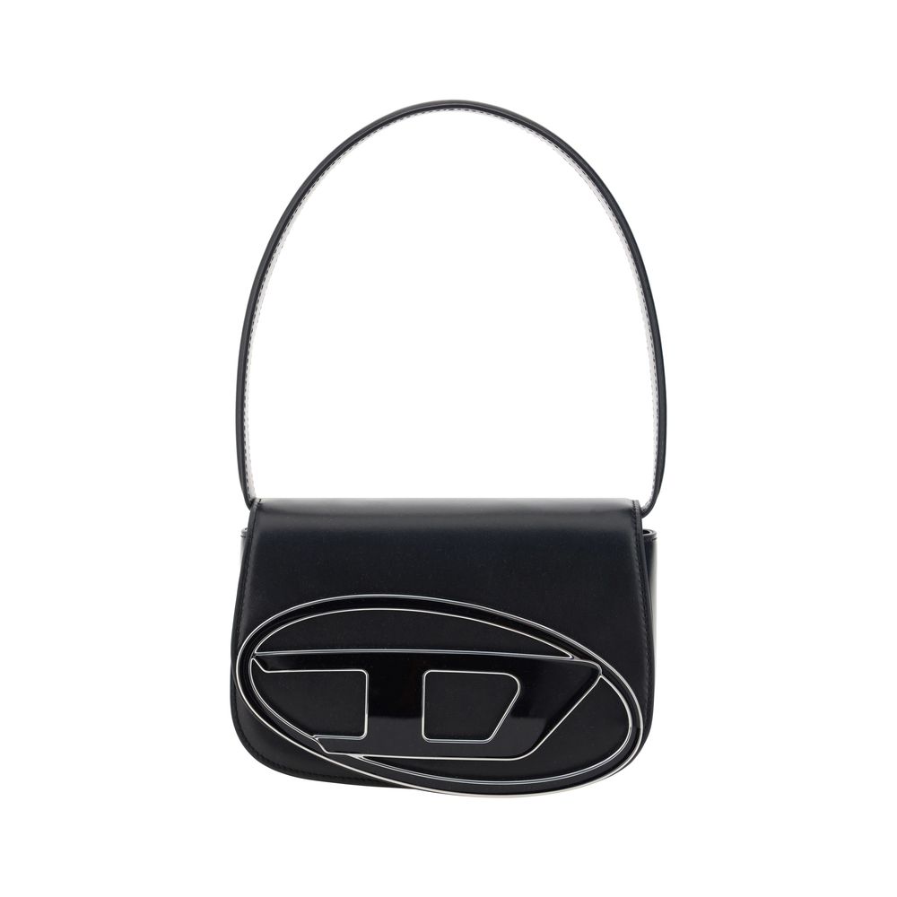 Diesel Black Calf Leather Bos Taurus Shoulder Bag Diesel