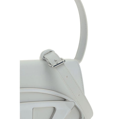 Diesel White Calf Leather Bos Taurus Shoulder Bag Diesel