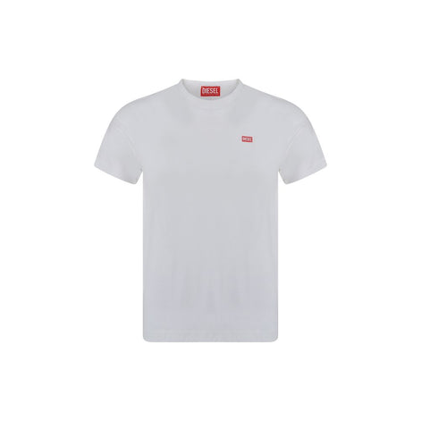 Diesel White Cotton T-Shirt Diesel