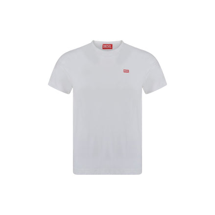 Diesel White Cotton T-Shirt Diesel