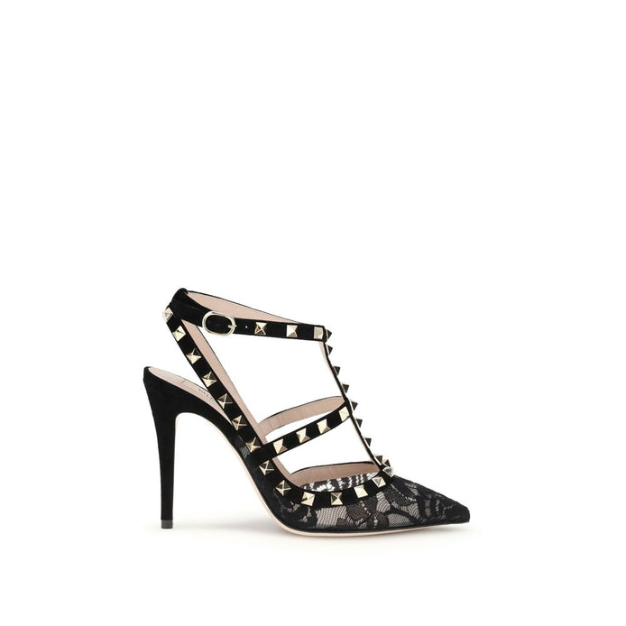 Valentino Garavani Black Polyamide Platform Pumps Valentino Garavani