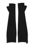Dolce & Gabbana Black Virgin Wool Knitted Fingerless Men Gloves Dolce & Gabbana