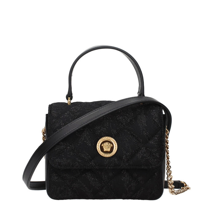 Versace Black Fabric Handbag Versace