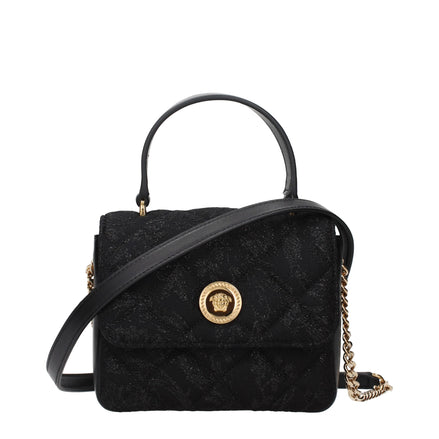 Versace Black Fabric Handbag Versace