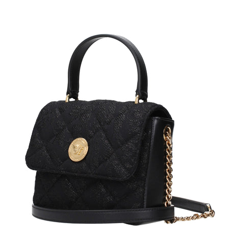 Versace Black Fabric Handbag Versace