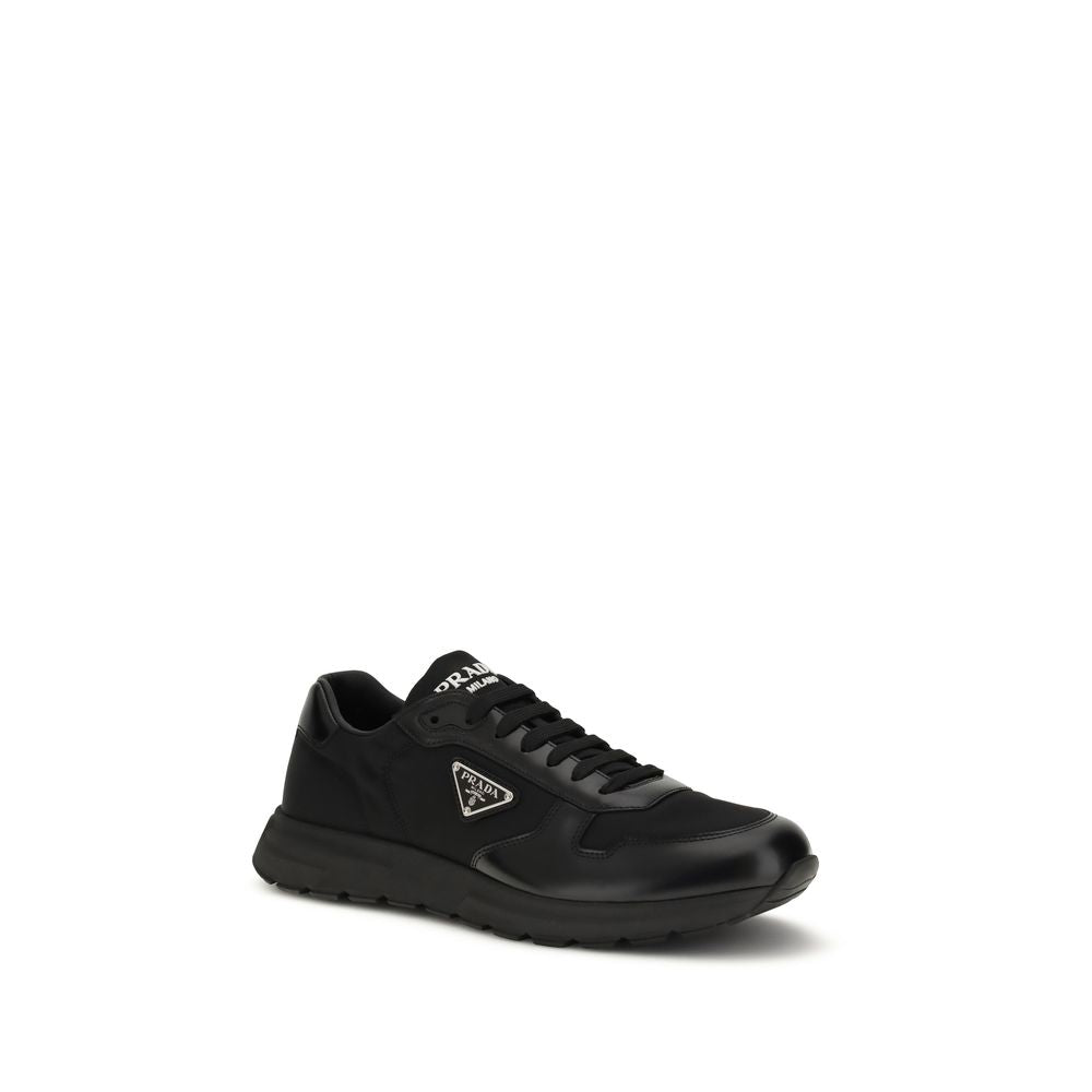 Prada Black Recycled Polyamide Athletic Sneakers Prada