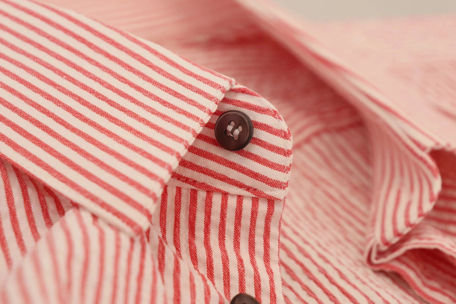 Dolce & Gabbana Red White Striped Cotton Short Sleeve Shirt Dolce & Gabbana