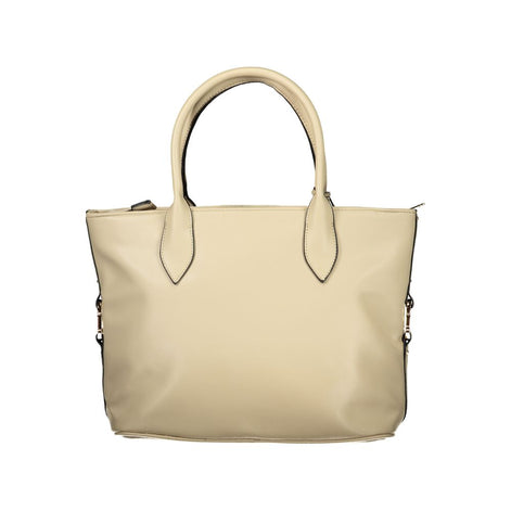 Laura Biagiotti Beige PVC Women Handbag Laura Biagiotti
