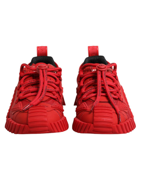Dolce & Gabbana Red Logo Lace Low Top NS1 Sneakers Shoes Dolce & Gabbana