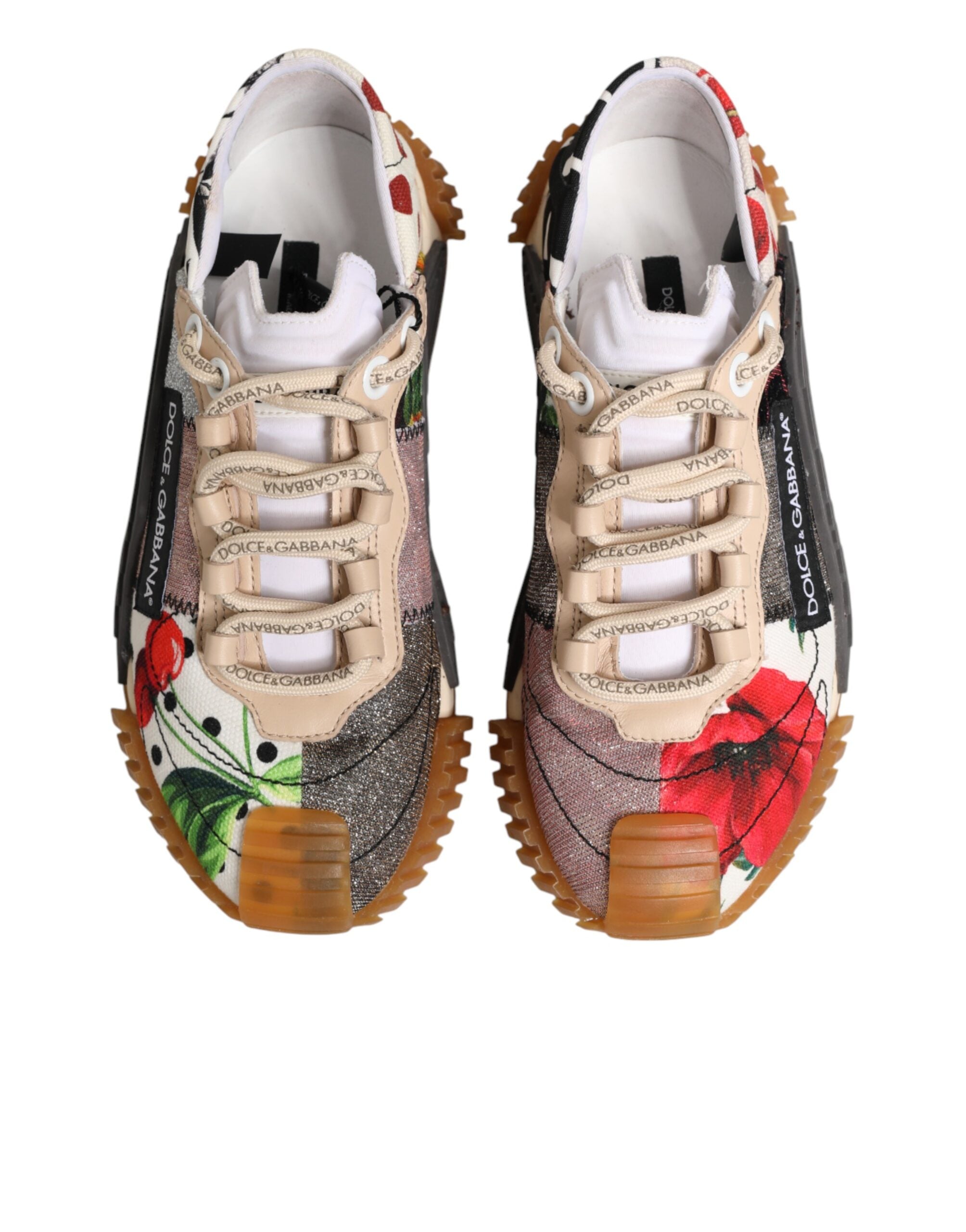 Dolce & Gabbana Multicolor Logo Low Top NS1 Sneakers Shoes Dolce & Gabbana