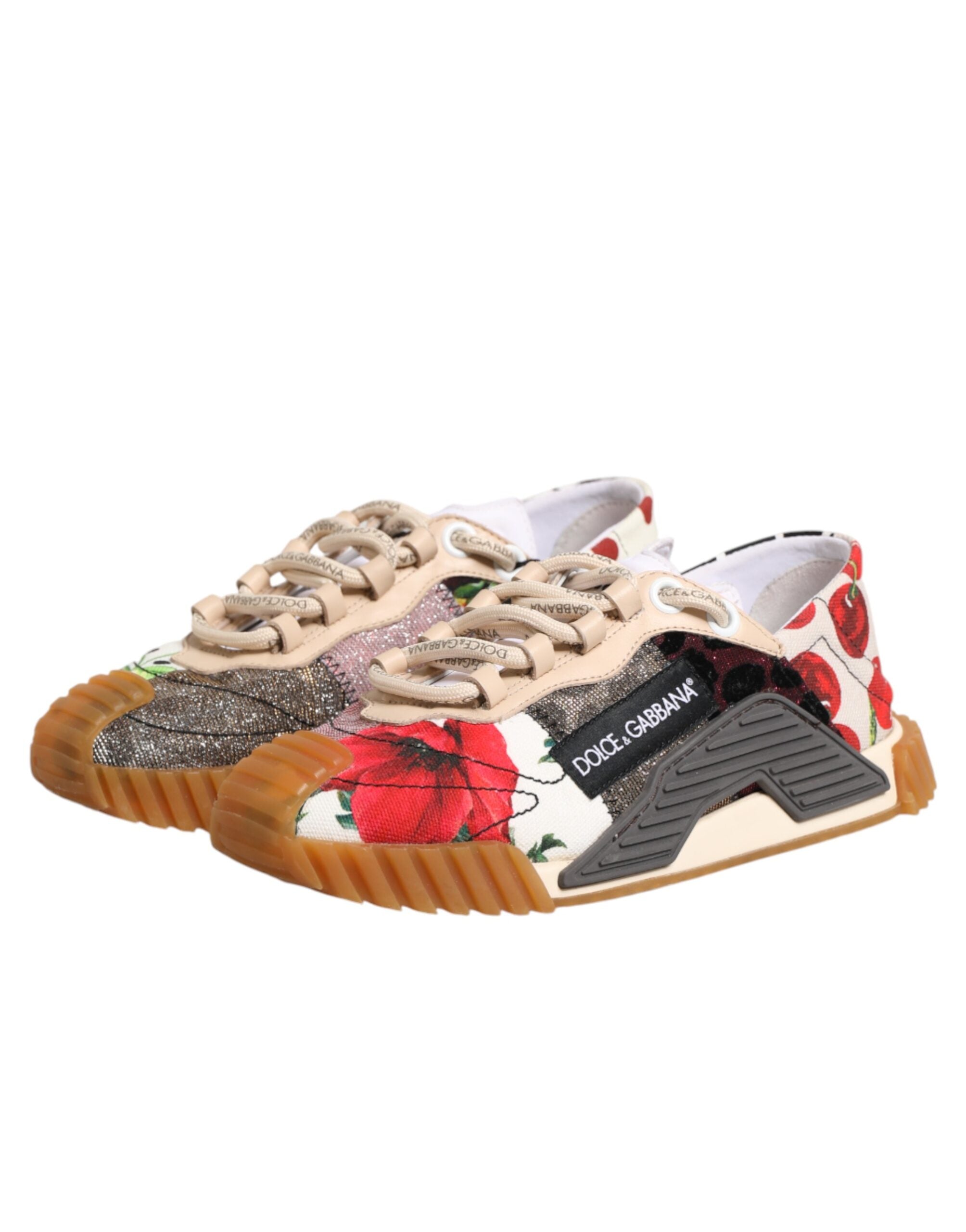 Dolce & Gabbana Multicolor Logo Low Top NS1 Sneakers Shoes Dolce & Gabbana