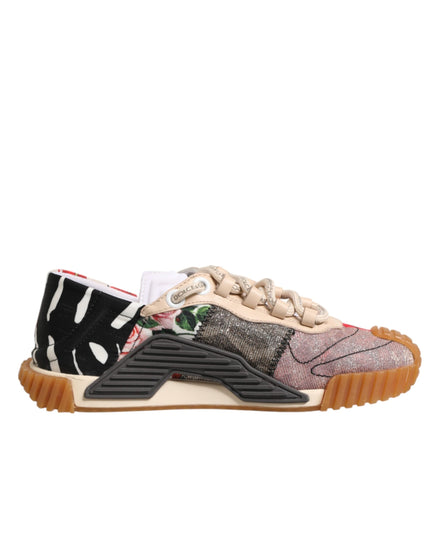 Dolce & Gabbana Multicolor Logo Low Top NS1 Sneakers Shoes Dolce & Gabbana