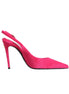 Dolce & Gabbana Pink Suede High Heels Slingback Shoes Dolce & Gabbana