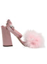 Dolce & Gabbana Pink Sequined Ankle Strap Sandals Shoes Dolce & Gabbana