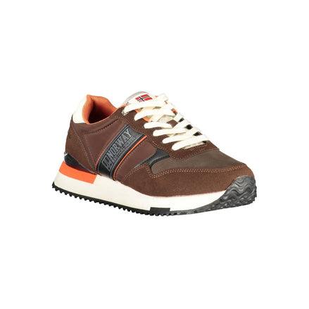 Norway 1963 Brown Polyester Men Sneaker Norway 1963
