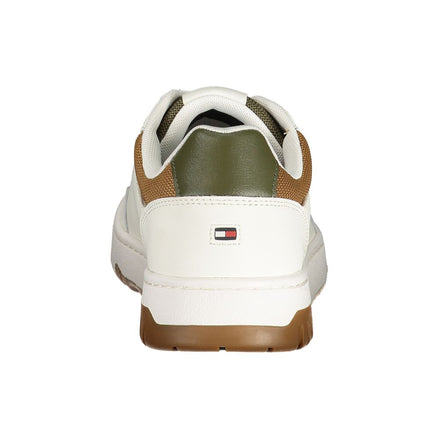 Tommy Hilfiger White Leather Men Sneaker Tommy Hilfiger