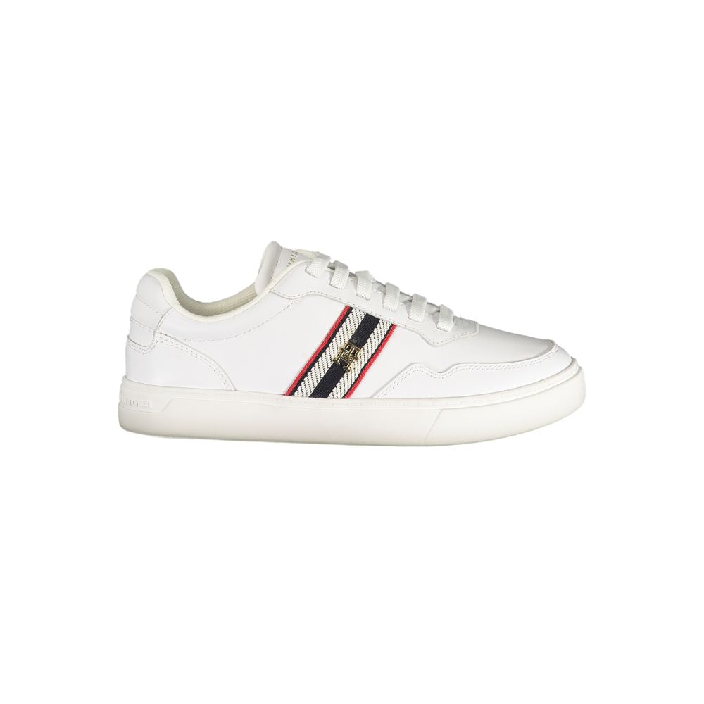 Tommy Hilfiger White Leather Women Sneaker Tommy Hilfiger