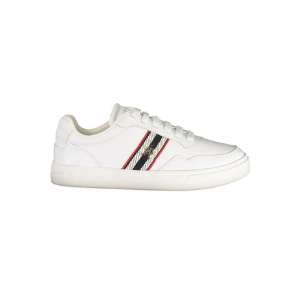 Tommy Hilfiger White Leather Women Sneaker Tommy Hilfiger