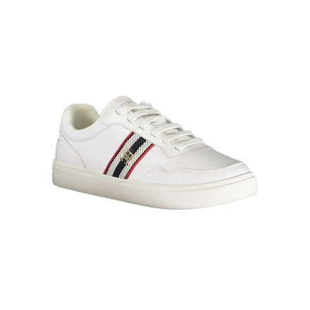Tommy Hilfiger White Leather Women Sneaker Tommy Hilfiger