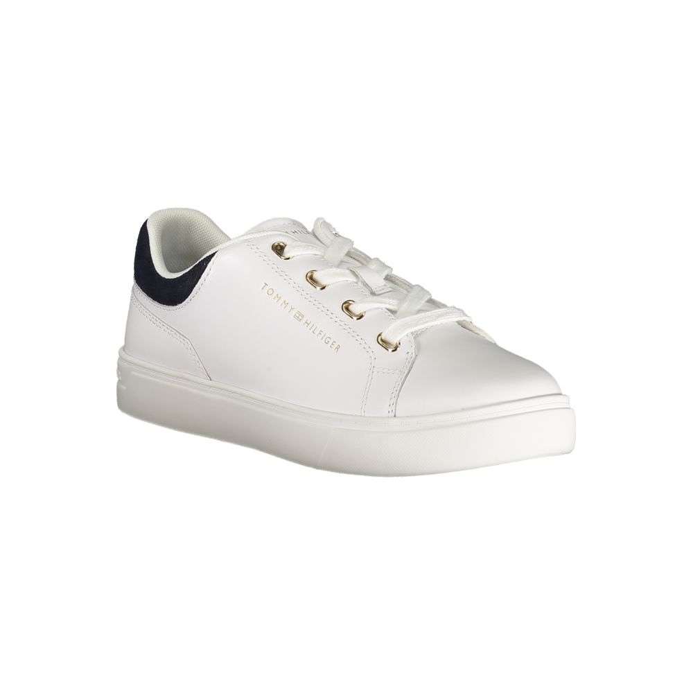 Tommy Hilfiger White Leather Women Sneaker Tommy Hilfiger