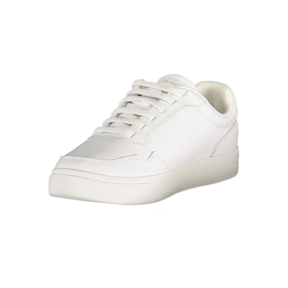 Tommy Hilfiger White Leather Women Sneaker Tommy Hilfiger